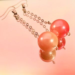 Hanging sunset earrings